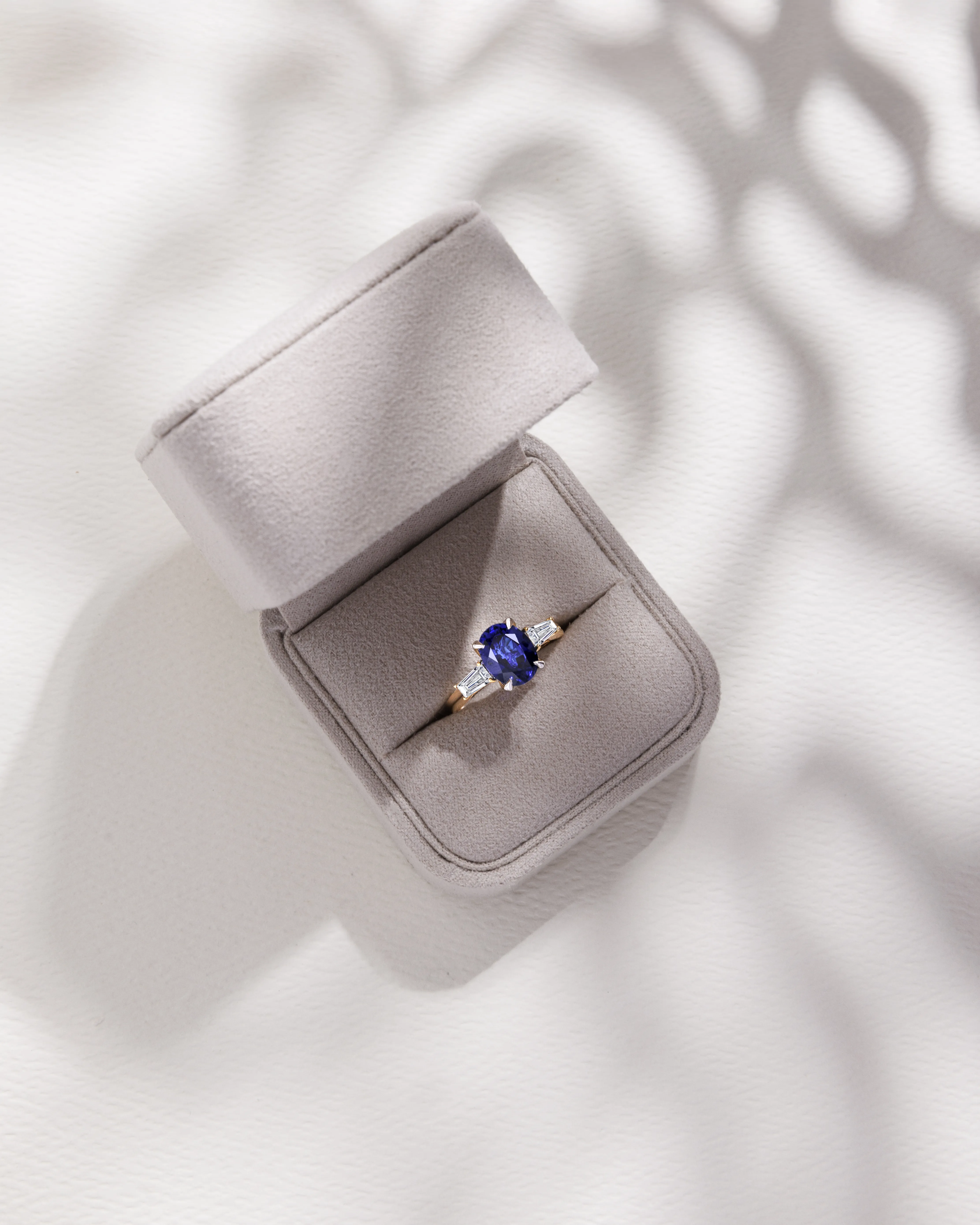 Gemstone engagement rings