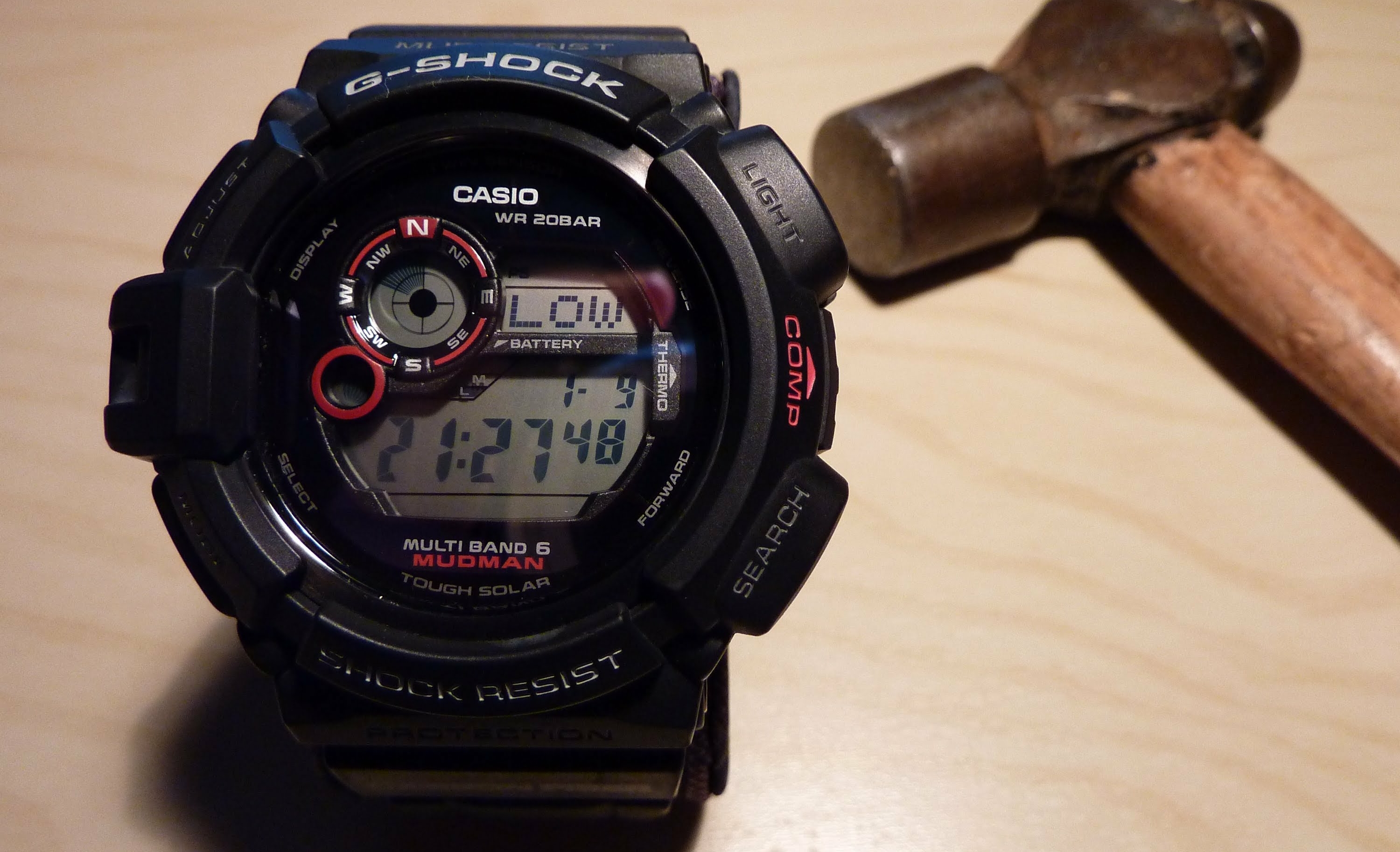 casio shock absorbing structure